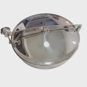 DN400 Hot Selling SS304/316L Round Manway Pressure Vessel Manhole Cover for Hatches Tanks for Food Processing Machinery Parts