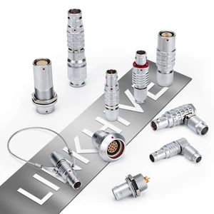 OEM Design FGG FEG EGG ENG ECG PHG PKG HHG Plug Socket B Series 00B-5B Gold Plated Contact Push-Pull Self-Latching Connectors
