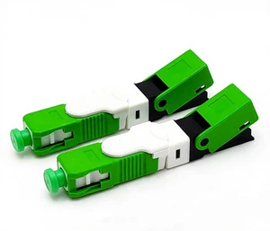 Optical Fiber Low Loss Single Mode Fast Connector SC APC/UPC FTTH Quick Assembly Cold Connector for 2.0x3.0mm Drop Cable