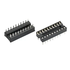 20Pins Double Rows IC Connector Vertical Dip 2*10pins 2.54mm IC Socket for IC