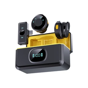 Q8 Mini Wireless Omni-directional Condenser Lapel Microphone Light-weight Type C Connector Outdoor Living Video Tiktok Noise
