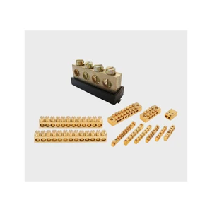 Industrial Brass Neutral Link Terminal Block for Electrical Installations and Industrial Power Systems