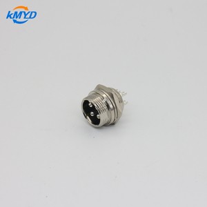 GX16 Twist-Lock Aviation Connector 2 - 10 Pin Male Brass Metal Shell IP55 Industrial Circular Connector