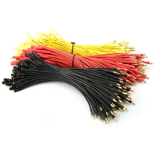 16AWG 300mm Banana Plug Extension Wires 3.5mm Gold-Plated Bullet Connector Plastic for RC Airplane Drone Brushless Motor ESC
