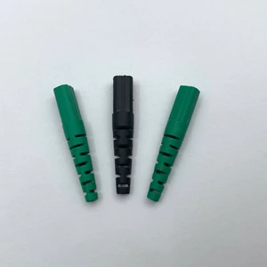 Optical FTTH Network Waterproof Fire-Retardant TPE Singlemode 3.0mm SC APC Connector Boot Tail Sleeve 39.5mm Length