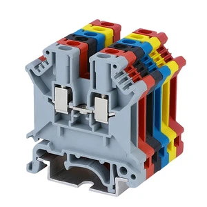 UK3N DIN Rail Terminal Block Universal Voltage Pure Copper Parts Rated Voltage 690V Rated Curren 24A Rated Frequency 50/60Hz