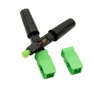 High Quality Fiber Optic SC/APC Assembling Kit CCTC Ceramic Ferrules <0.2dB Insertion Loss Fast Connector For FTTH Use Single