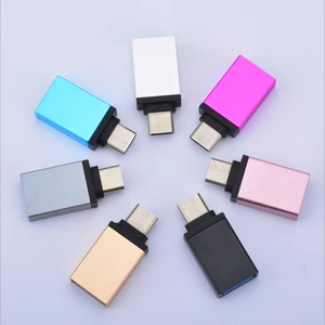 OEM MINI Type C Converter USB 3.1 Male to USB 3.0 Female OTG Adapter Connector Metal Shell for Cellphone Notebook