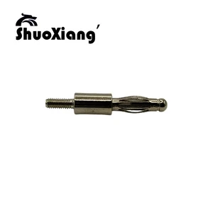 Custom Nickel-Plated Male 4mm Banana Plug Connectors