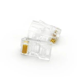 CAT5 UTP Unshielded 8P8C Pass Through RJ45 Modular Plug CAT5E Ethernet RJ45 Cable Connector