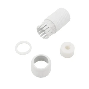 Waterproof Connector Adapter Ethernet Network LAN Cable White Power Female Rj 45 Connector