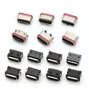 Waterproof 6pin Female Usb Type c Connector USB C Connector