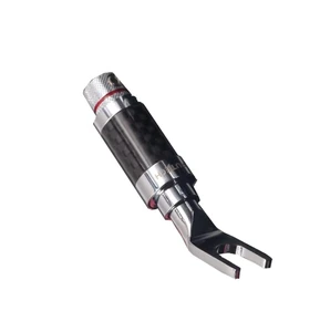 Copper U Fork Jack YIVO XSSH Audio Wholesale Hifi DIY Plastic Speak Cable Rhodium Plated 6.8mm Y Type Male Banana Connector Plug