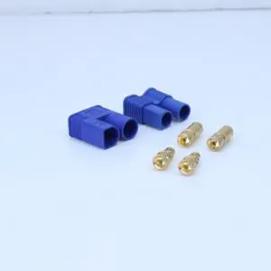 Original Factory EC3 3.5mm Gold Plating Banana Plug Bullet Connector With Blue for Rc Lipo Battery