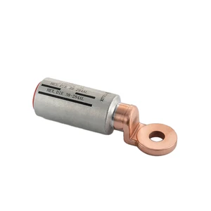 High Conductivity Bimetal Compression Lugs Aluminium Copper Pin Terminals for Secure Power Distribution
