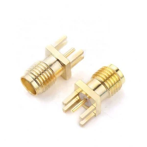 S-MA Type Female Jack Bulkhead Straight Vertical -KF Partial Pin 1.1mm RF Coaxial Connector