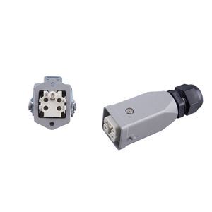 Heavy Duty Connector Rectangular 5-core 16A Waterproof Aviation Plug Top And Side