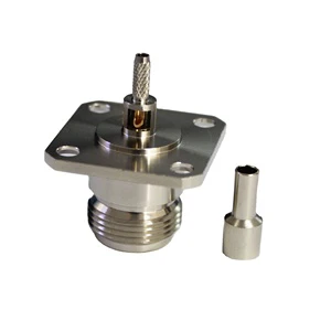 N-KF1.5 Coaxial Connector N Female Flange Connector for RG174 RG316 Coaxial Cables