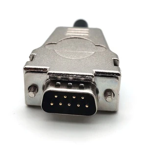 D-Sub 15-Pin Female Connector with Crimp/Solder Terminal Silver/Gold-Plated Contacts Rated 30V AC/DC