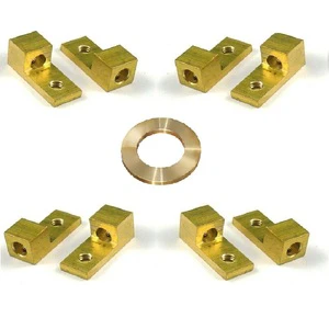 China CNC Lathe Machining Factory PCB Copper Terminal Electrical Neutral Link Factory PCB Copper Terminal Blocks with Screw