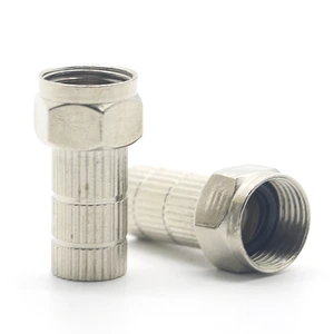 Onlyoa Coaxial F Connector RG59 RG6 Coaxial Cable Female Connector F-type for CCTV