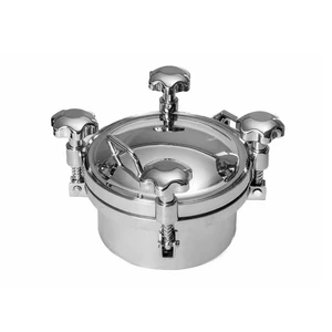 High Quality Stainless Steel SS304 SS316L Food Grade Manhole Cover-Oval/Square/Sight Glass/round Food Processing Machinery Parts