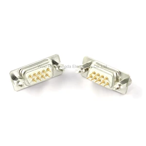 DP9 DP15 DP25 DP37 Male/Female PCB Connector D-Sub DB9 DB15 DB25 DB37 9/15/25/37 Pin Insert Plate Type with Fixed Screw
