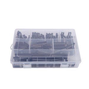 2.54mm Pitch DIP IC Sockets Adaptor Kit 50pcs 6 8 14 16 18 24 28 40 Pin IC Sockets Connector Accessories for PCB Application