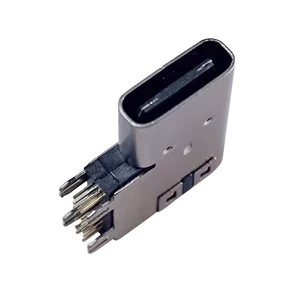 Best Selling Type C 7Pin Female Side USB Connector 90 Degrees 7 Core Number Side Vertical Connector for Mobile Phones