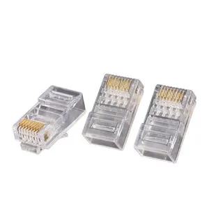 Wholesale Cat6 Rj45 Ethernet Network Male Connector 8 Pin Cat 6 Unshielded 8p8c Modular Plug Connectors