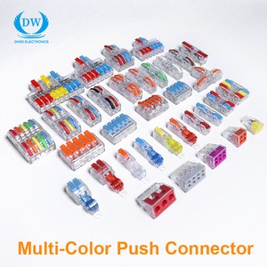 2P-2 Male/female Butt Type Quick Wire Connector 2 In 2 Out Push-in Terminal Blocks Push In Wire Connector
