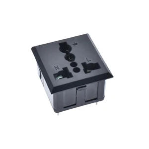 High Quality 10A Rated AC Socket Electric Power Outlet With UK US Plug Brass Extension Socket