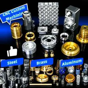 Custom Precision Anodized Aluminum Parts OEM Metal Parts Manufacturer 5 Axis CNC Complex Milling Turning Machining Services