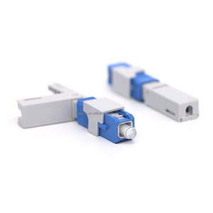 DAMU SC/APC FTTH Optical Fiber Fast Connector Field Termination No Polish No Epoxy Single Mode Quick Installation Green Telecom