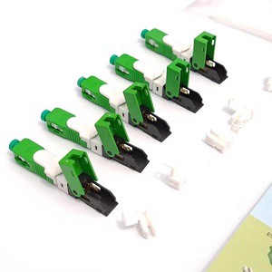 FTTH Fast Connector Sc LC FC Upc APC Blue Green Pink Optical Quick Connector Fast Connector