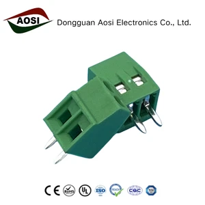 AOSI Klemmleiste DG308 Screw Terminal Block 2.54mm Pitch PA66 Material -40~105 PCB Terminals 2-12P Connector