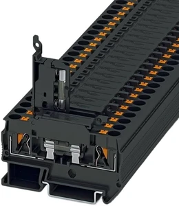 PTC4-HESI(5*20) Automotive Push-In Spring Feed Terminal Blocks 4mm Cable 600V 40A DIN Rail Electrical Connector