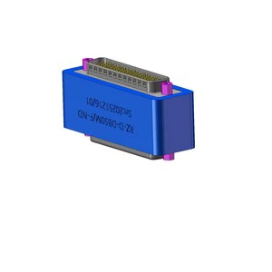 D-SUB 78 Pins High Density Male/Female Sealed Onto A D-Frame Module Vacuum Hermetic Feedthrough
