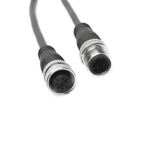 OEM Waterproof IP68 IP67 Circular Automotive Electrical 30cm Cable M12 4 pin Connector for Industrial Automation