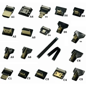 Ribbon 20 Pin FPV FPC FFC Flat Cable Mini Micro for Connector Flexible Angle C D Type FPV--A Cable TV Projector Aerial