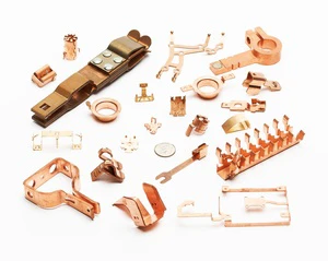 Custom Electrical Terminals Connectors Stamping Brass Copper Parts Electrical Connector Terminals