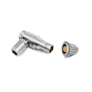 China Manufacturers Raymo 5 Pin 90 Degree Push Pul Cablel Connector for Audio Video