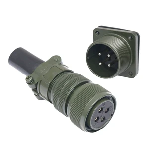 MIL-DTL-5015 Spec MS3106/3102 DIN Aerospace Aviation Automotive Power Connector Size 20 IP67 Waterproof 10A 500V Male Female