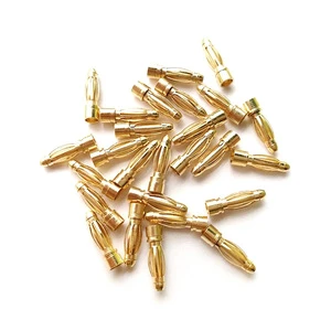2.0mm 3.0mm 3.5mm 4.0mm 5.5mm 6.0mm 8.0MM Gold Bullet Banana Connector Plug for ESC Lipo RC Battery Plugs