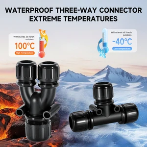 Factory Direct IP68 Waterproof Nylon Corrugated Pipe Tee Connector For Automotive Cable Harness
