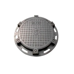 Chinese Supplier's Ductile Cast Iron EN124 Standard Black Bitumen Surface Treatment Low Priced D400 Vented Manhole Cover Mould