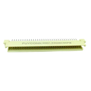 2*32P 64P Backplane DIN41612 PCB Connectors Male Plug, 2 Rows Solderless DIN 41612 64pin Connector W/ Harpoon