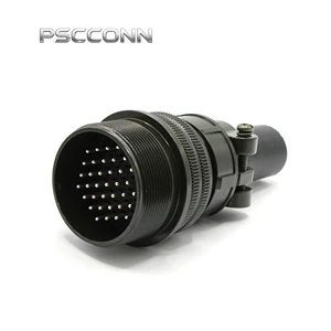 PSCCONN 5015 Series MS3101A28-21P Inline Receptacle, 37 Pin Male Cable Connector, American Standard Extension Wiring Terminal