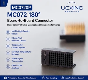 BTB MC072 180 Fish-eye Pin Header 12V 1.5A High-speed Server Board Electrical Connector Adapter MC0720P Copper Alloy Male LPC