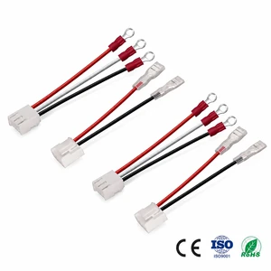 3pin Wire Harness O Ring Terminal Cable Connector To Lug Wiring, Power Jumper Wire, Custom Wiring Assembly